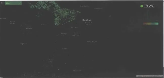 Figure  4-1:  Visualization  of  large-scale  quantification  of urban  greenery  in  Boston