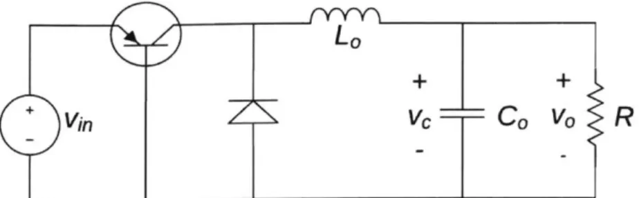 Figure  1.  Circuit schematic  of a buck converter.