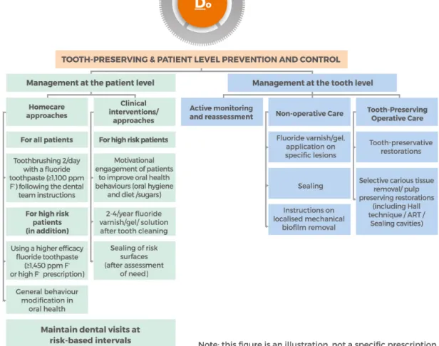 Figure 6. Tooth-preserving and Patient Level Prevention and Control Flowchart.   
