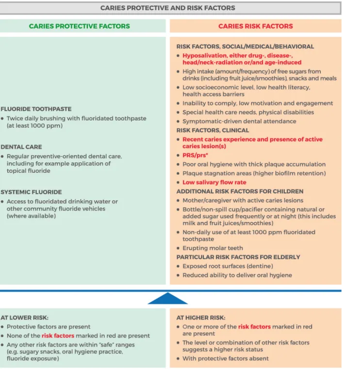 Figure 2. Caries Protective and Risk Factors .