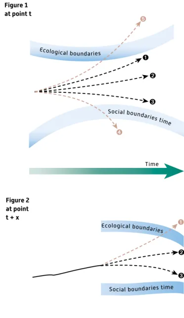 Figure 1 at point t  Time Figure 2 at point t + x  Ecological boundaries