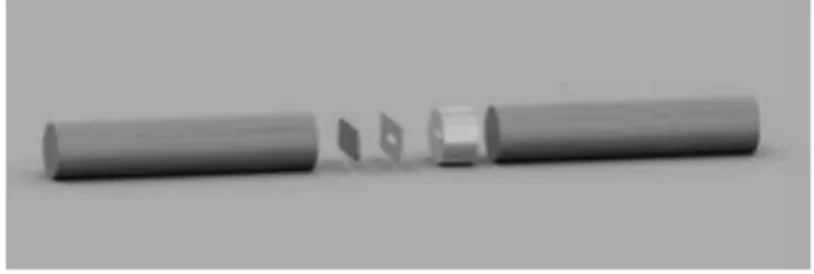 Fig. 1. Assembly drawing of the pressing apparatus.