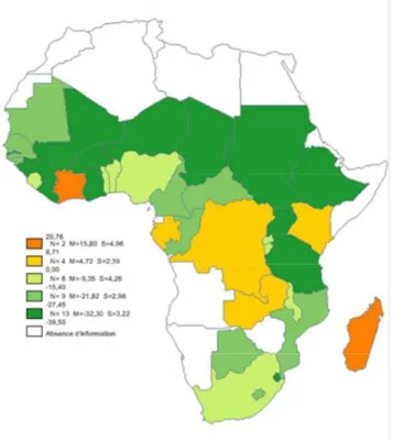 Figure  3  :  Le recul  de  la  pauvreté  a  été  inégal  sur le  continent 
