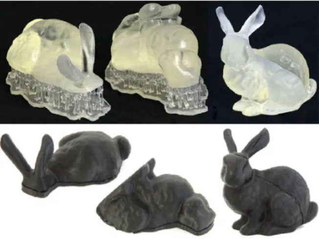 Table 1: Experimental results for the ’lion vase’ model.