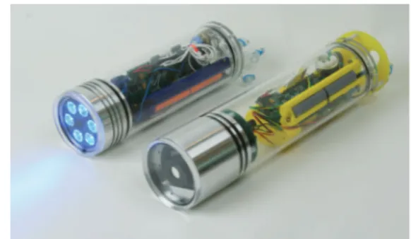 Fig. 1: The receiver and transmitter of AquaOptical.