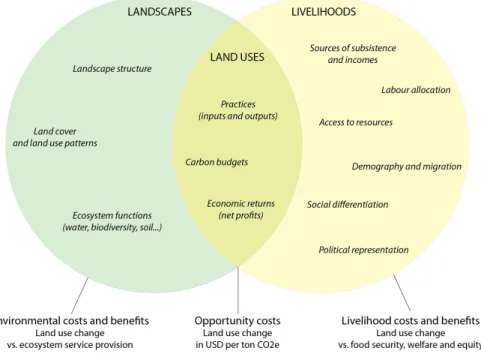 Figure 1. Nested approach to the opportunity costs of reducing emissions from deforestation and forest degradation and enhancement of forest carbon stocks (REDD+) transitions (the authors).