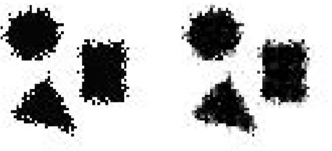 Fig. 3. (left) Original Noisy Image (right) Reconstructed Noisy Imagethetic images. The linear programming problem was solved bysoplex without
