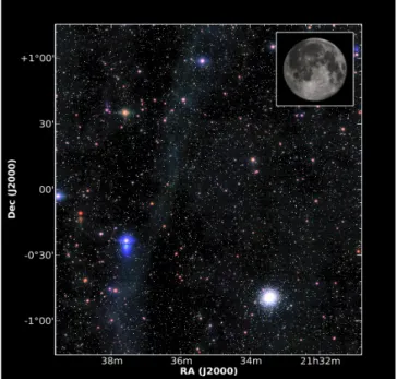 Figure 15. A small region in the vicinity of globular cluster M2, taken from a coadd of SDSS Stripe 82 data  pro-duced with LSST software stack prototypes