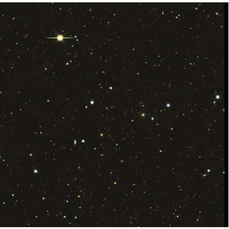 Figure 17. A simulated image of a single LSST CCD using PhoSim (covering a 13.3 × 13.3 arcmin 2 region of the sky)