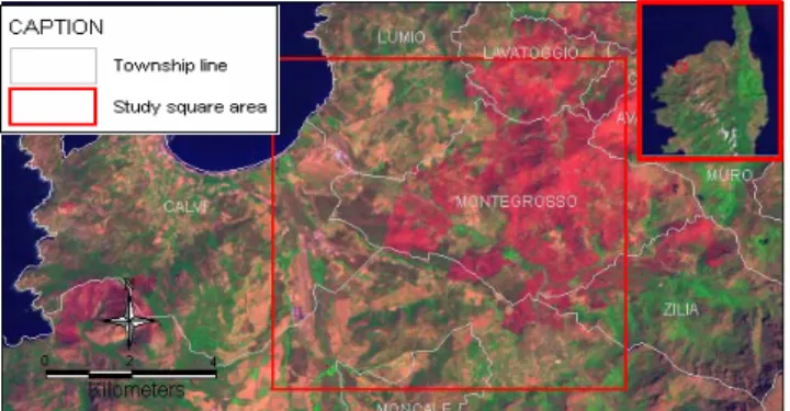 Figure 5. GIS Data of the Study Area of Montegrosso 