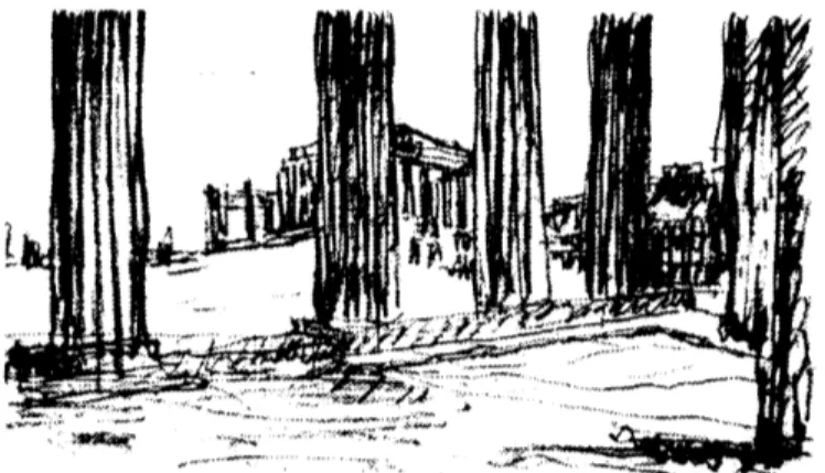Fig. 3.2  Sketch of the Acropolis in Athens, by Le Corbusier during his trip in  1911.