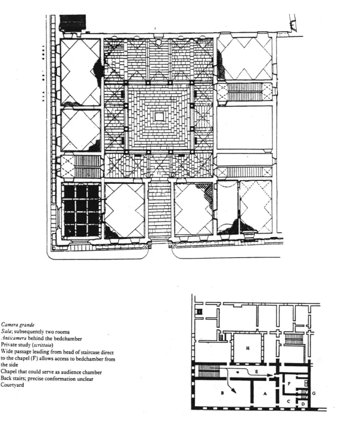 Fig.  1 - Palazzo  Medici:  plan  of ground  floor.