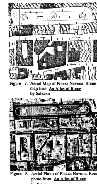 Figure  8.  Aerial  Photo of Piazza Navona, Rome photo from  An Atlas of Rome by  Salzano
