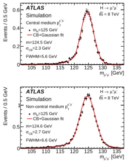 Fig. 3 shows how the signal model reproduces the simulation for the medium p µ + µ