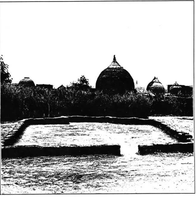Fig.  0.6:  A Simple  West-African  Musalla defined  by a  rectilinear  edge  and  a  niche  (mihrab).