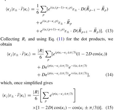 FIG. 3. (Color online) The six dipole moments measured from the center of a benzene ring.