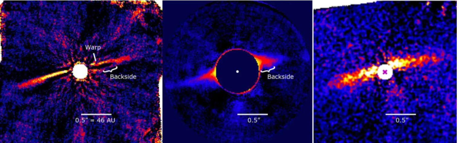 Fig. 1.— LEFT: GPI H-band spectral data cube with KLIP PSF subtraction based on angular differential imaging (north up, east left)