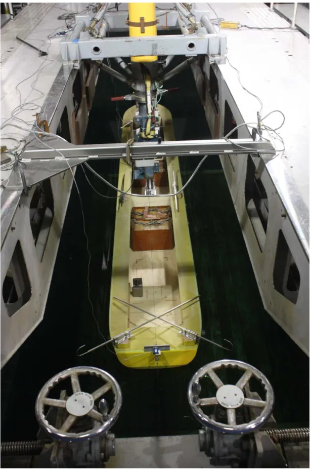 Figure 1: OCRE 931 as installed in the Towing Tank