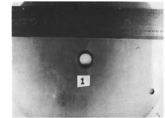 FIG.  8(a).  FOOTPRINTS  ON  MATED PAIR OF 1/16  INCH  PLATES.