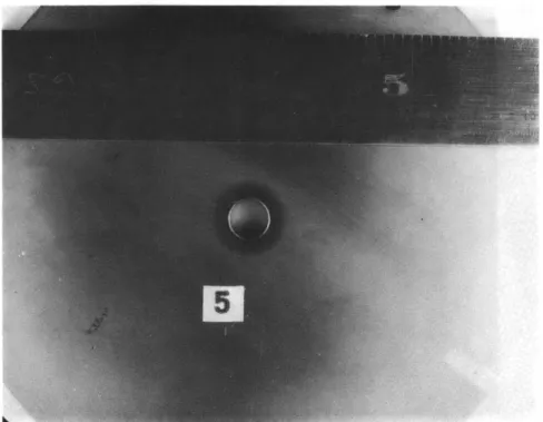 FIG.  8(b).  FOOTPRINTS  ON  MATED  PAIR OF  1/8  INCH  PLATES.