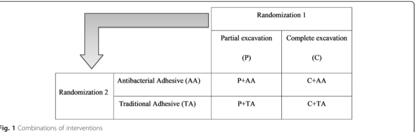 Fig. 1 Combinations of interventions