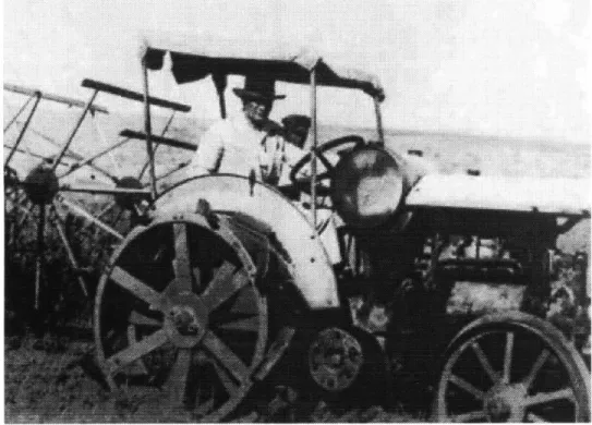 fig. 7 Ataturk  using the plough  in Gazi Model  Farm