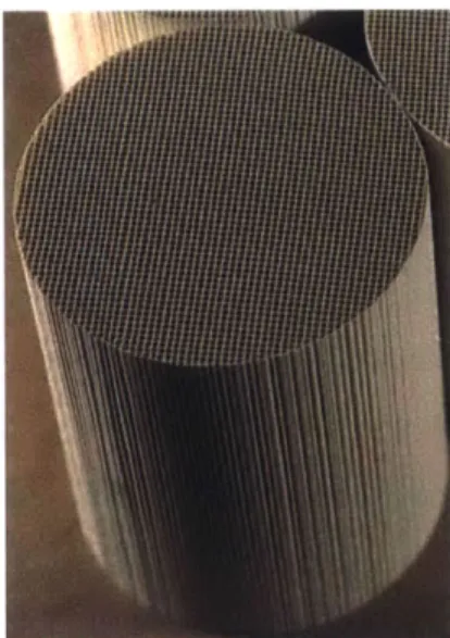 Figure 1-3  - Flow  Through Ceramic Catalyst  Substrate [191