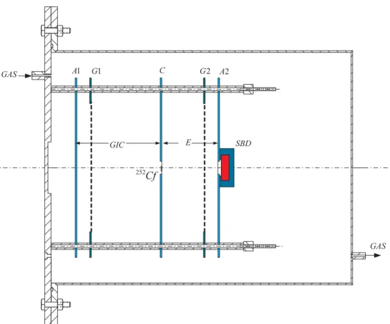 FIG. 1. Schematic view of the grid-ionization chamber coupled with a charged particle telescope detector system [12].