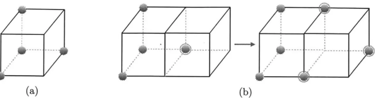 Figure  1-1:  Excitations  in  Haah's Code:  One type  of gapped  excitation  in  Haah's  code  lives on the  sites  of a dual cubic  lattice