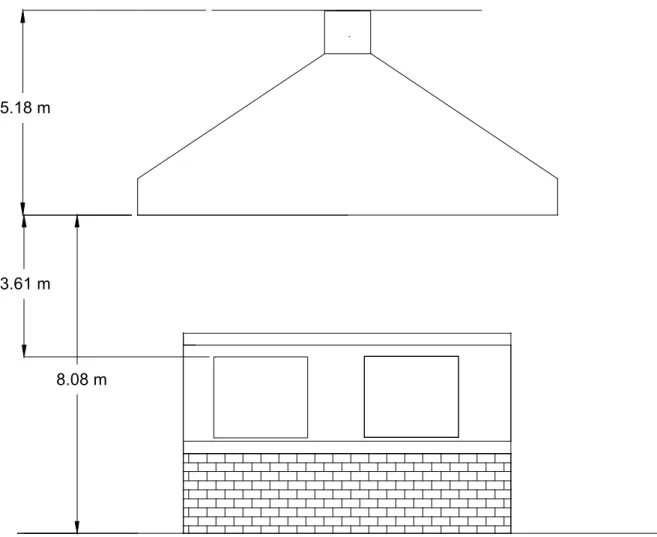 Figure 2. Test setup two-storey elevation.