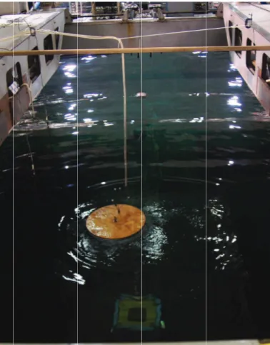 Fig. 3. Functional scale model in NRC (St. John’s) wave tank (Stage 4)