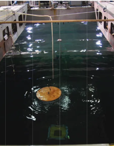 Fig. 3. Functional scale model in NRC (St. John’s) wave tank (Stage 4)