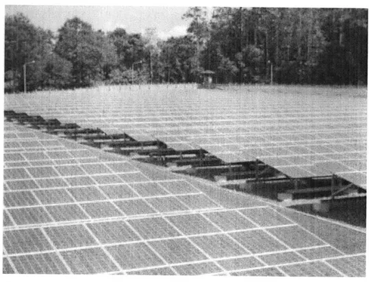 Figure  7: Photo of a large  scale  PV power plant.