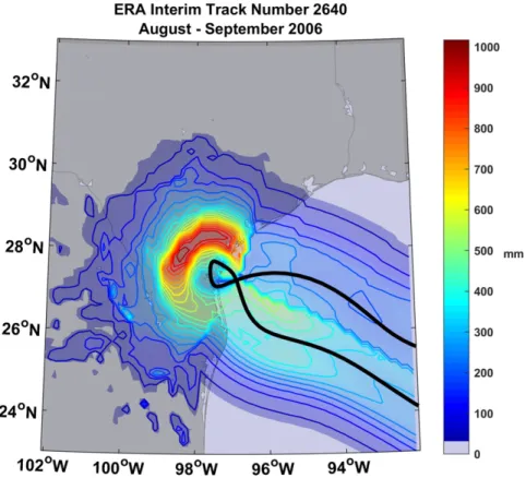 Fig. 2 shows the return periods associated with point rainfall at Houston, Texas. The return period is here defined as the inverse of the annual exceedance probability