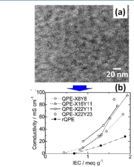 Figure 14. (a) Synthesis of comb-shaped copolymers and (c) the SAXS results in the dry state