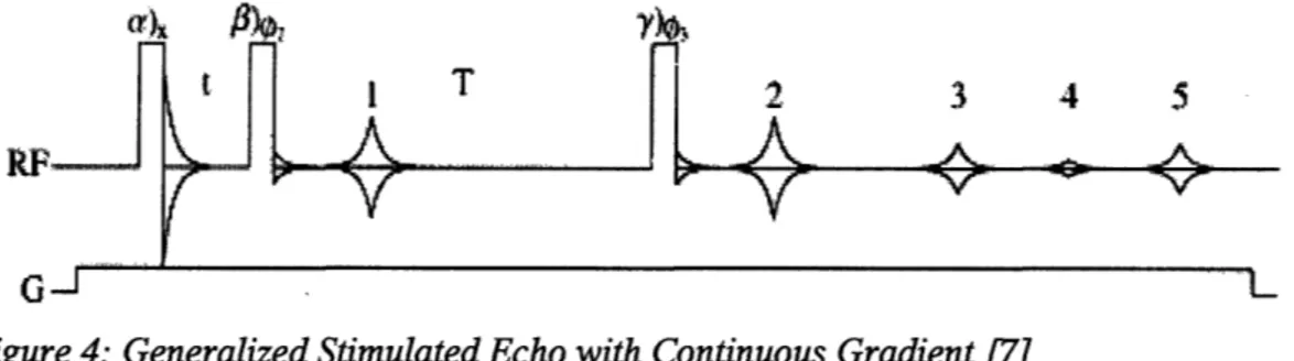 Figure 4: Generalized Stimulated Echo with Continuous Gradient /7]