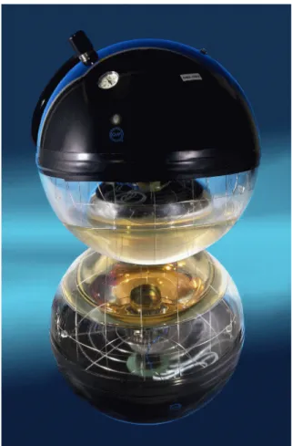 Figure 7: Photograph of an optical module. It is positioned on a mirror to better show the full assembly.