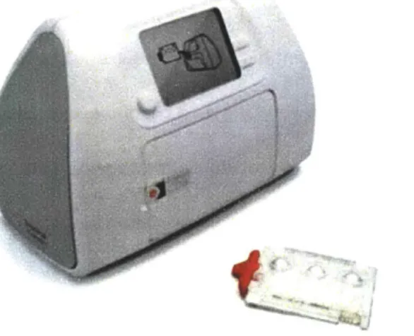 Figure 2:  Daktari  CD4  instrument and cartridge