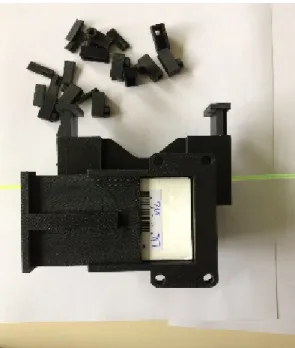 Figure 6 . 3D printed external head for housing the external trigger assembly and the 22 Na source.
