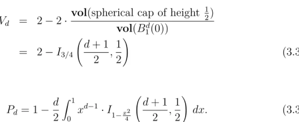 Table 3.1: Values of 