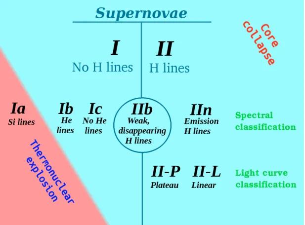 Figure 1: Supernova classification.