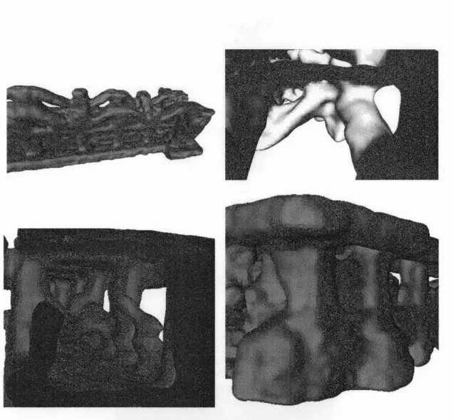 Figure  3-15:  Zoom  in  of the  mesh-based  high  quality  map  for  the  above-water  part of  the  jetty,  using  a  low  probability  threshold  for  occupied  cells  and  the  Poisson reconstruction  algorithm