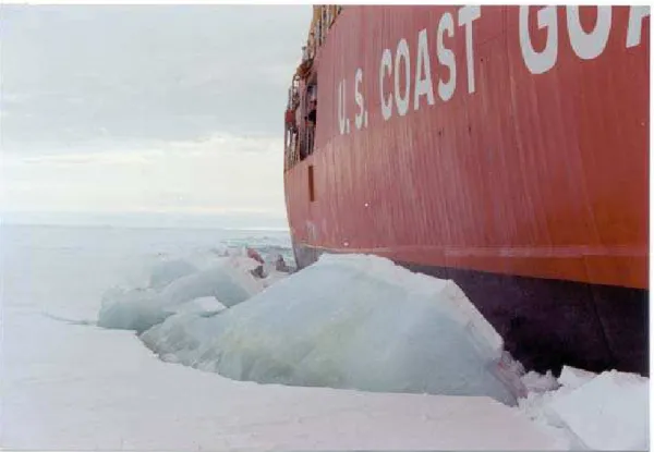 Figure 10. Broken cusps observed alongside the USCGC Polar Star 