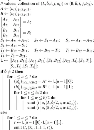 Figure 2: Reduce function of the combination phase for SM3.