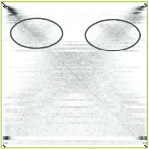 Fig. 9. Representation of 950 good solutions for the A5 proto-chromosome.