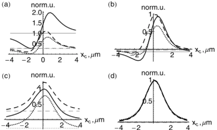 Fig. 2. FDTD simulations of the image formation process in coherent Raman scattering microscopies