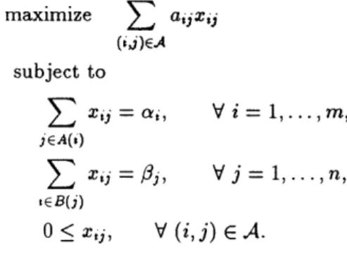 Figure  7:  Illustration  of  the  conversion  of  a  transportation  problem  into  an  assignment  problem