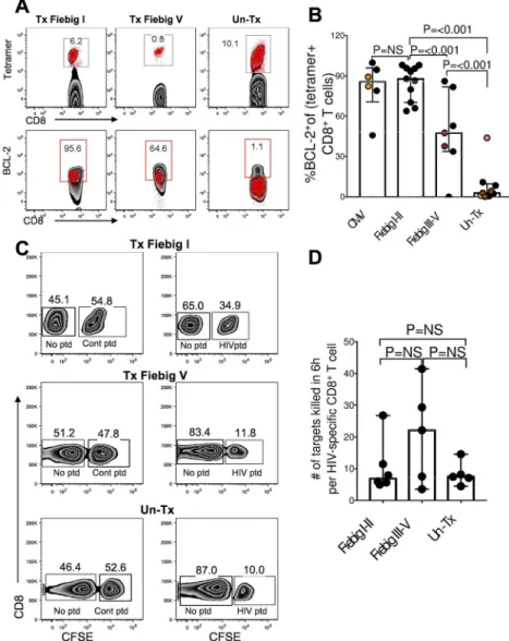 Figure 5: The effect of transient antigen exposure on the functional quality of HIV-specific CD4 +  and CD8 +  T cell responses