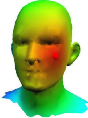 Figure 5: Approach by Kimmel and Sethian [32]. We visualize the SSSP distances found by the fast marching algorithm