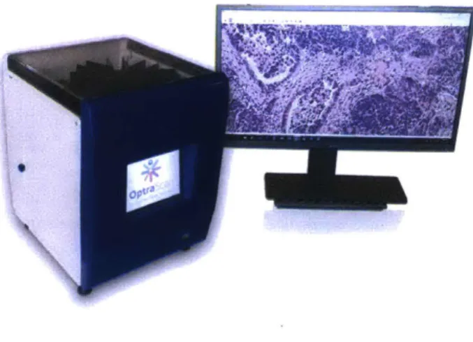 Figure  3-1:  A  typical  whole-slide  scanner  system  (courtesy  of OptraScan  [47])